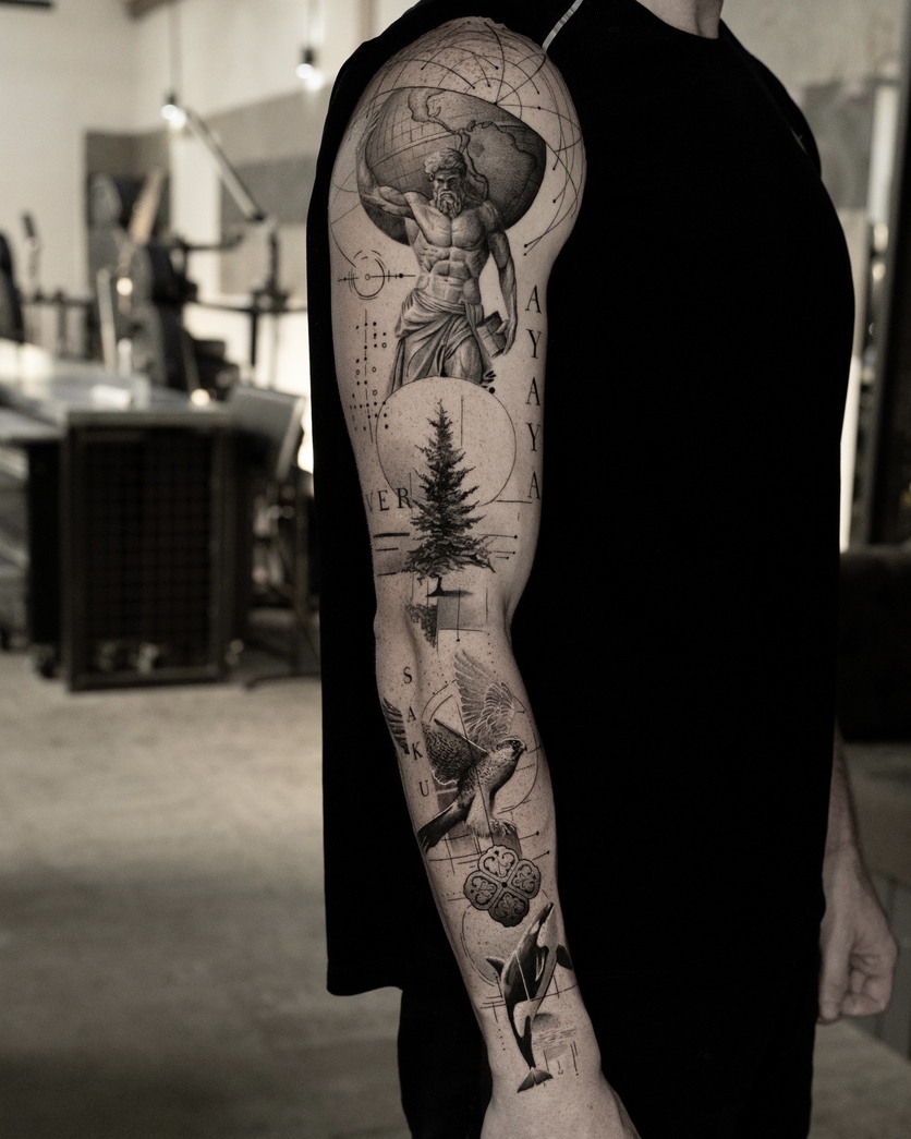 L'art classique dans les tatouages conceptuels de Tolga Temirlenk - image 3