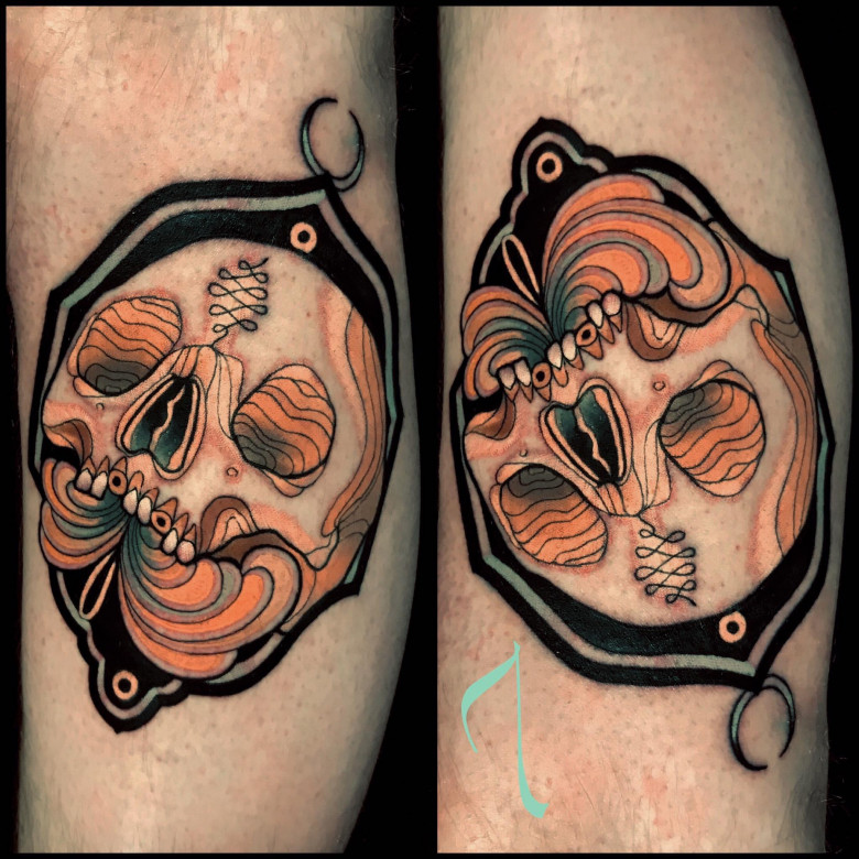 Neo-traditional tattoo by Adriaan Machete