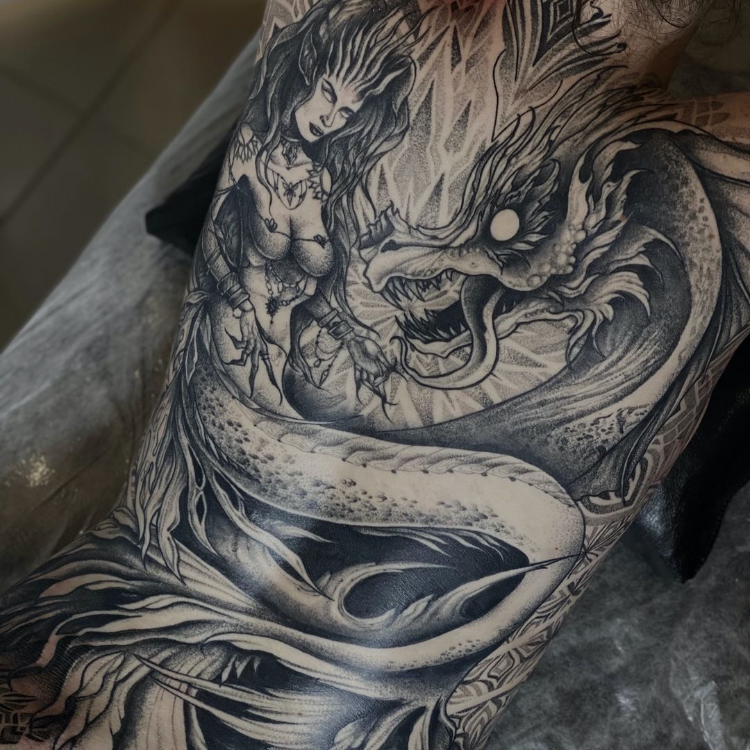 Ornamental tattoo