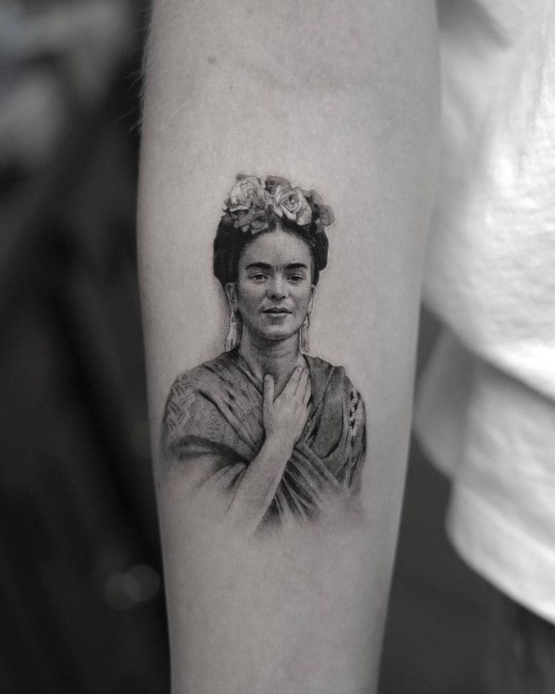 Frida Kahlo Tattoo by Ben Tats