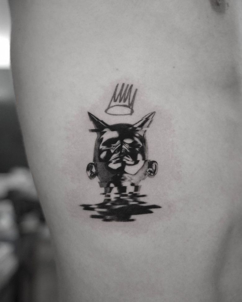 Born sinner  J cole tattoos Arm tattoos black Animal tattoos for men