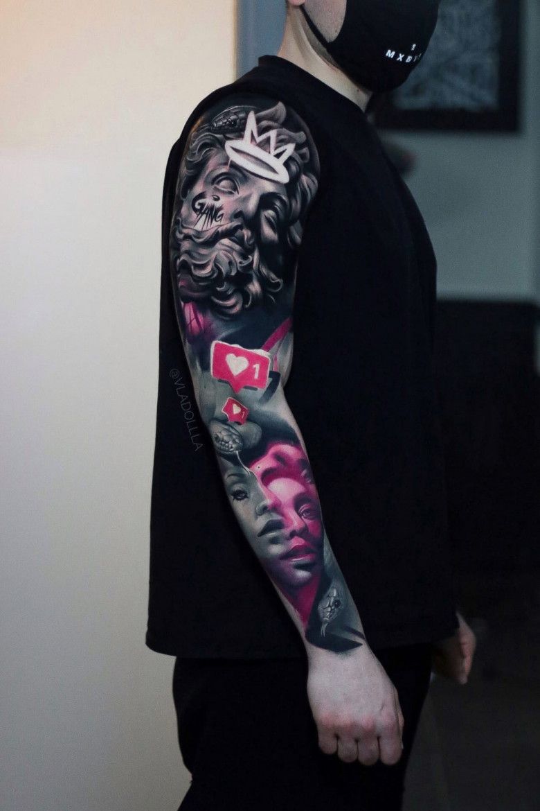 Tattoo artist Moscow, tattoo artist Kazakhstan, tattoo in Kazakhstan, Almaty tattoo, Vladislav Shuvalov