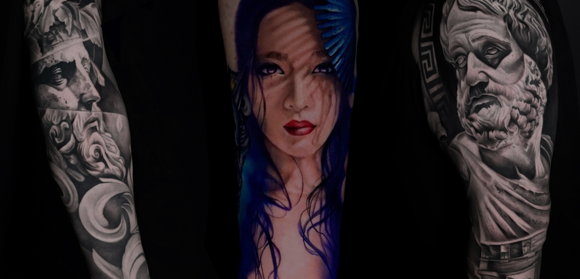 Anastasia Nechaeva’s Tattoos — Between Silver and Color