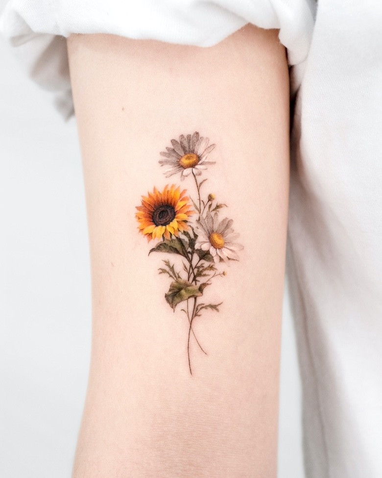 Wildflower Tattoos Images and Design Ideas  TattooList