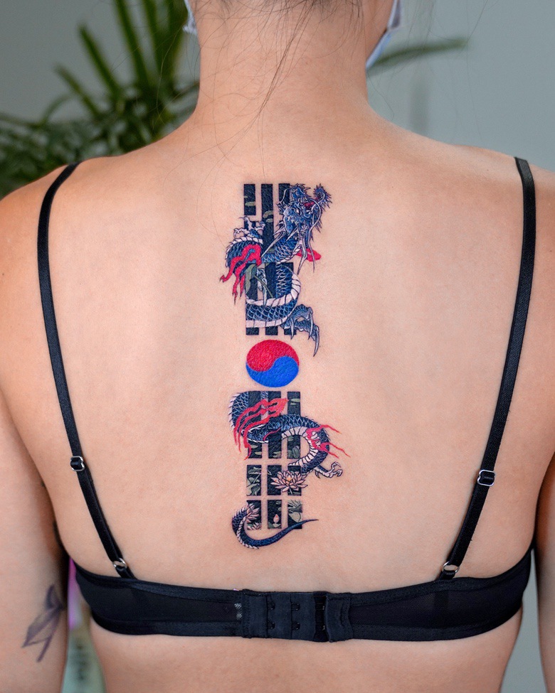 korean flag tattoo