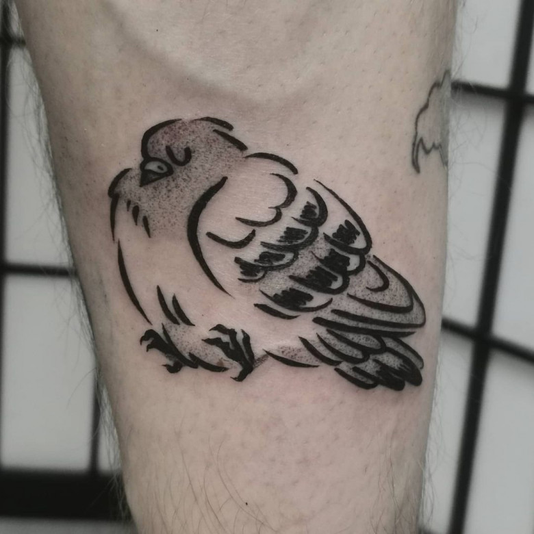 Top more than 76 simple pigeon tattoo latest - in.coedo.com.vn