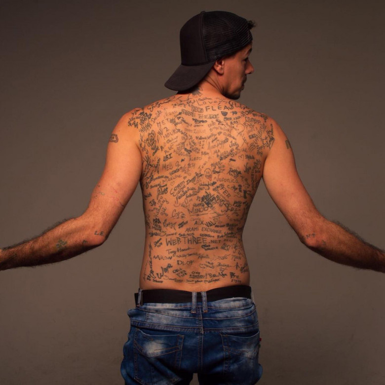 Julia Gnuse is currently the Guinness World Record holder for most tattooed  body Stock Photo  Alamy