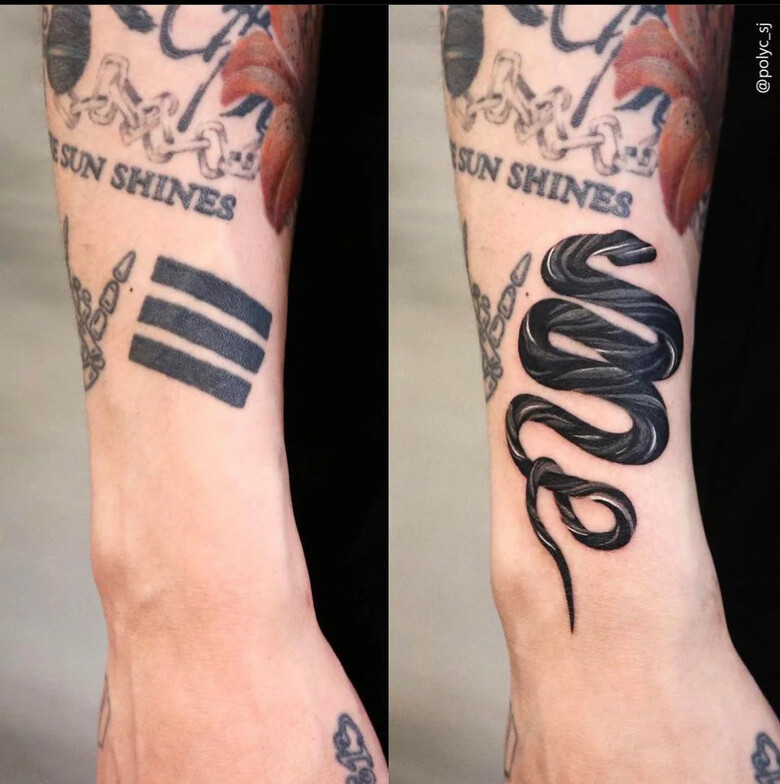 Обновленная татуировка Jung Kook | Мастер @polyc_sj