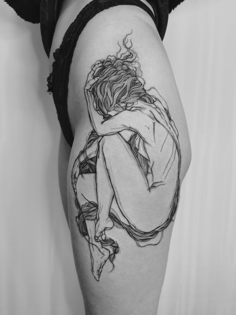Tattoo artist Nicolas Agus