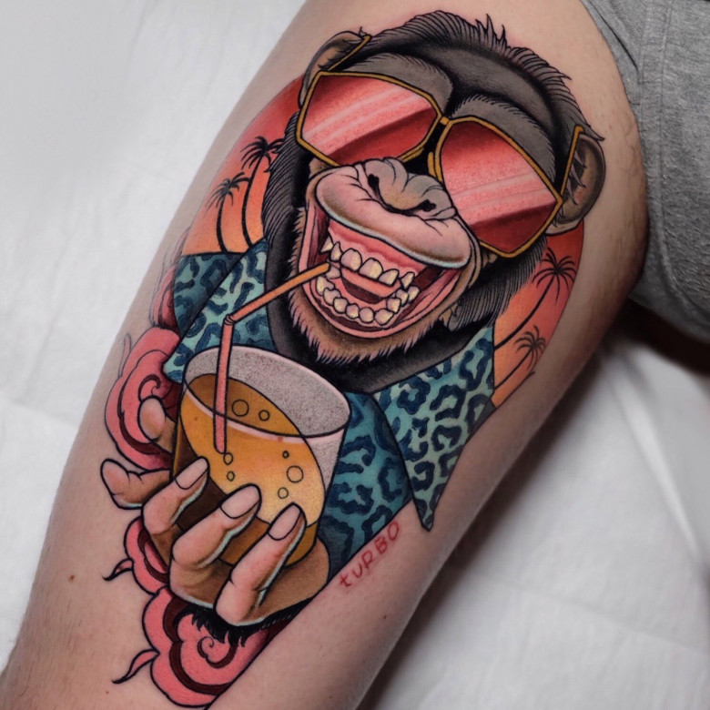 Tattooed man by Pavel Tchelitchew on artnet