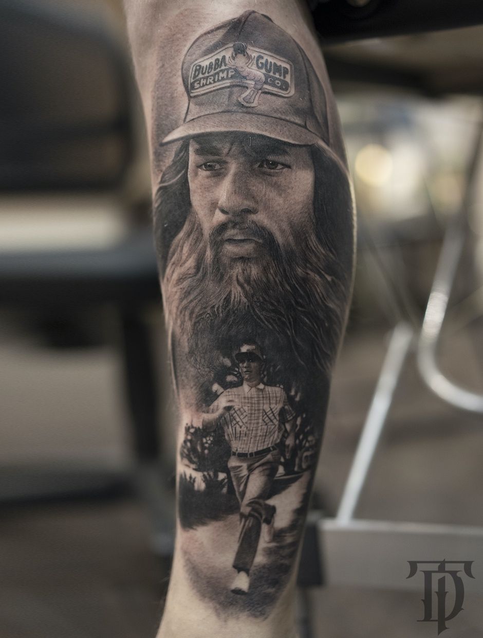 Тату мастера Денис Тидан, черно-серый тату реализм, мастер-класс на 18-ом Московском Фестивале Татуировки | Россия, Москва