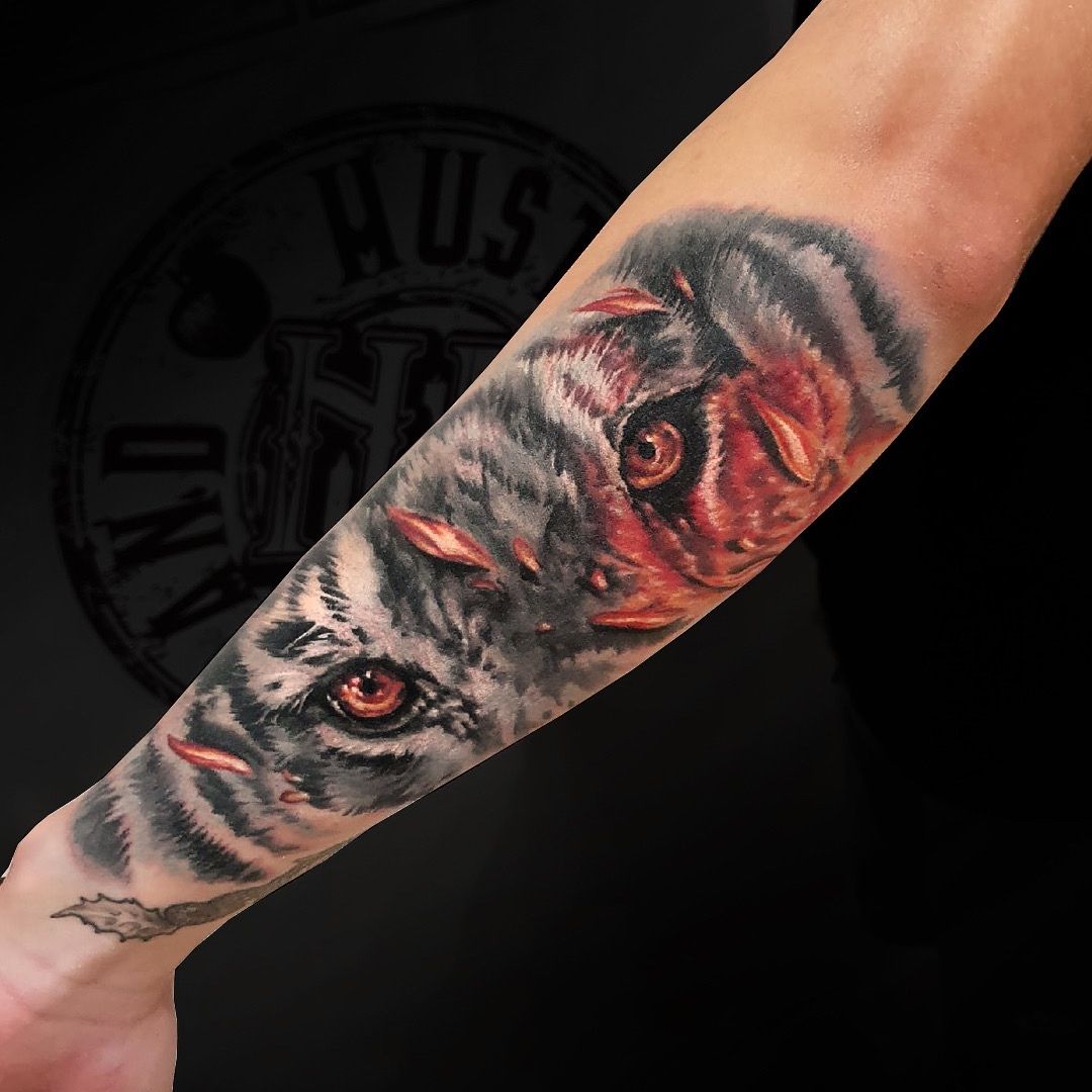 Tattoo artist Egor Kubrak