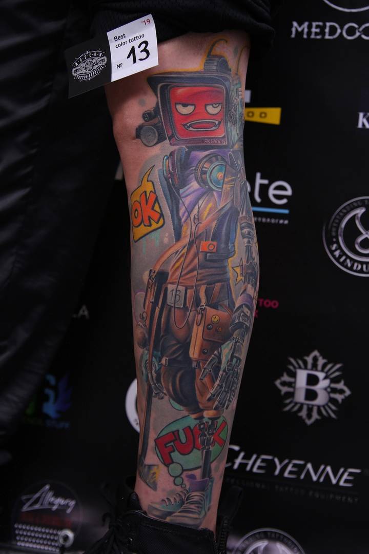 Цветная татуировка Анжелика Карташева