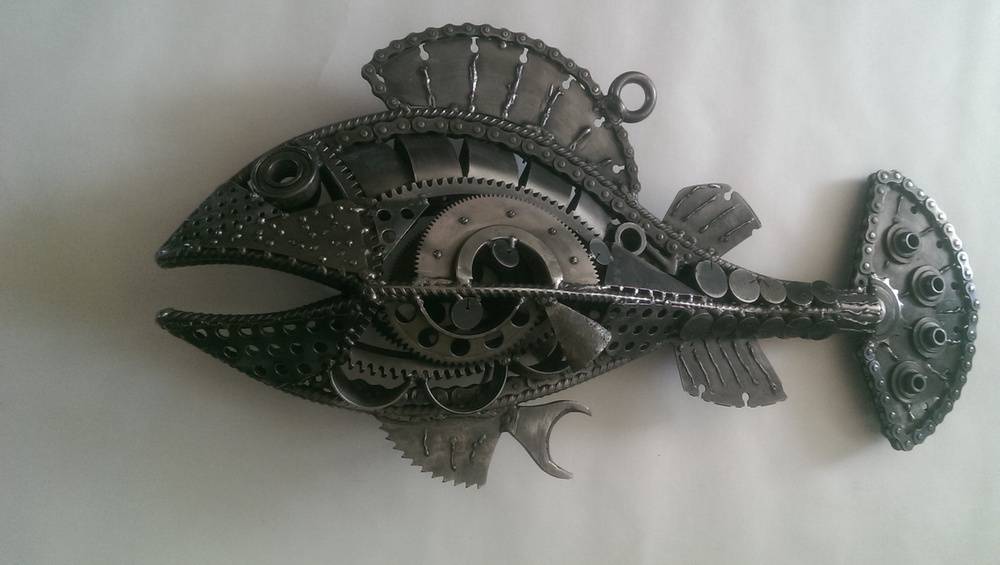 Выставка металлических скульптур