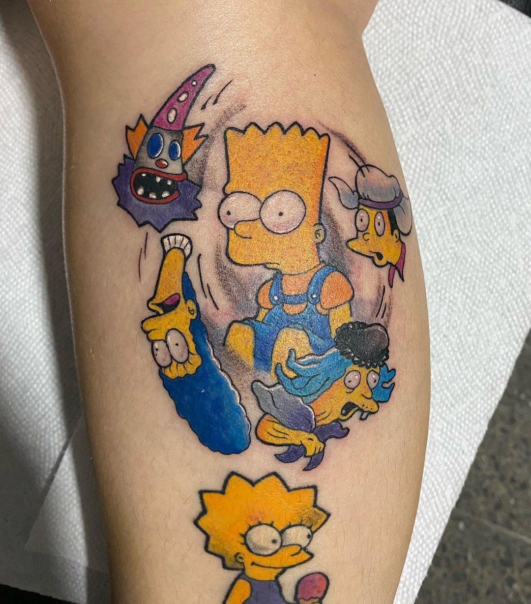 tattoo Bart Simpson