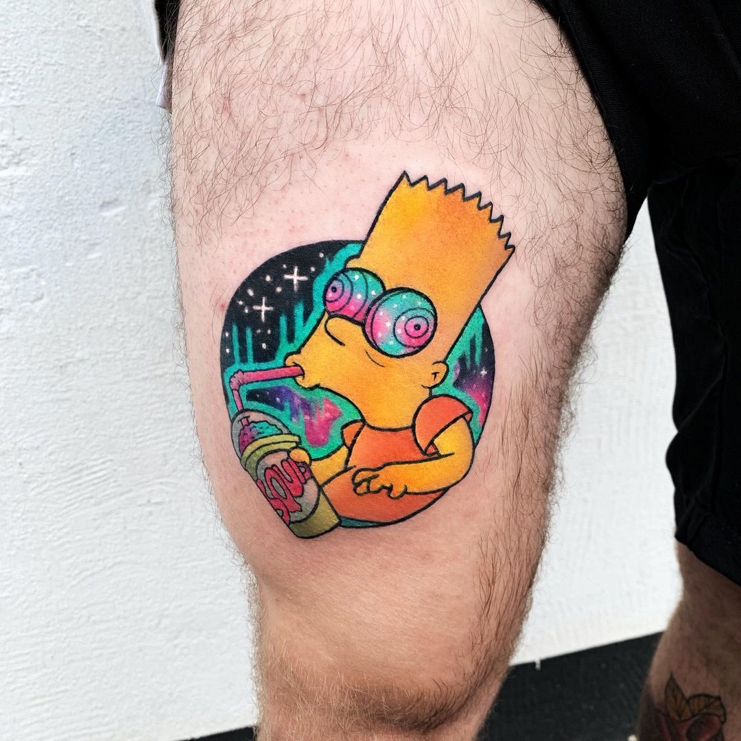 Bart Simpson tattoo