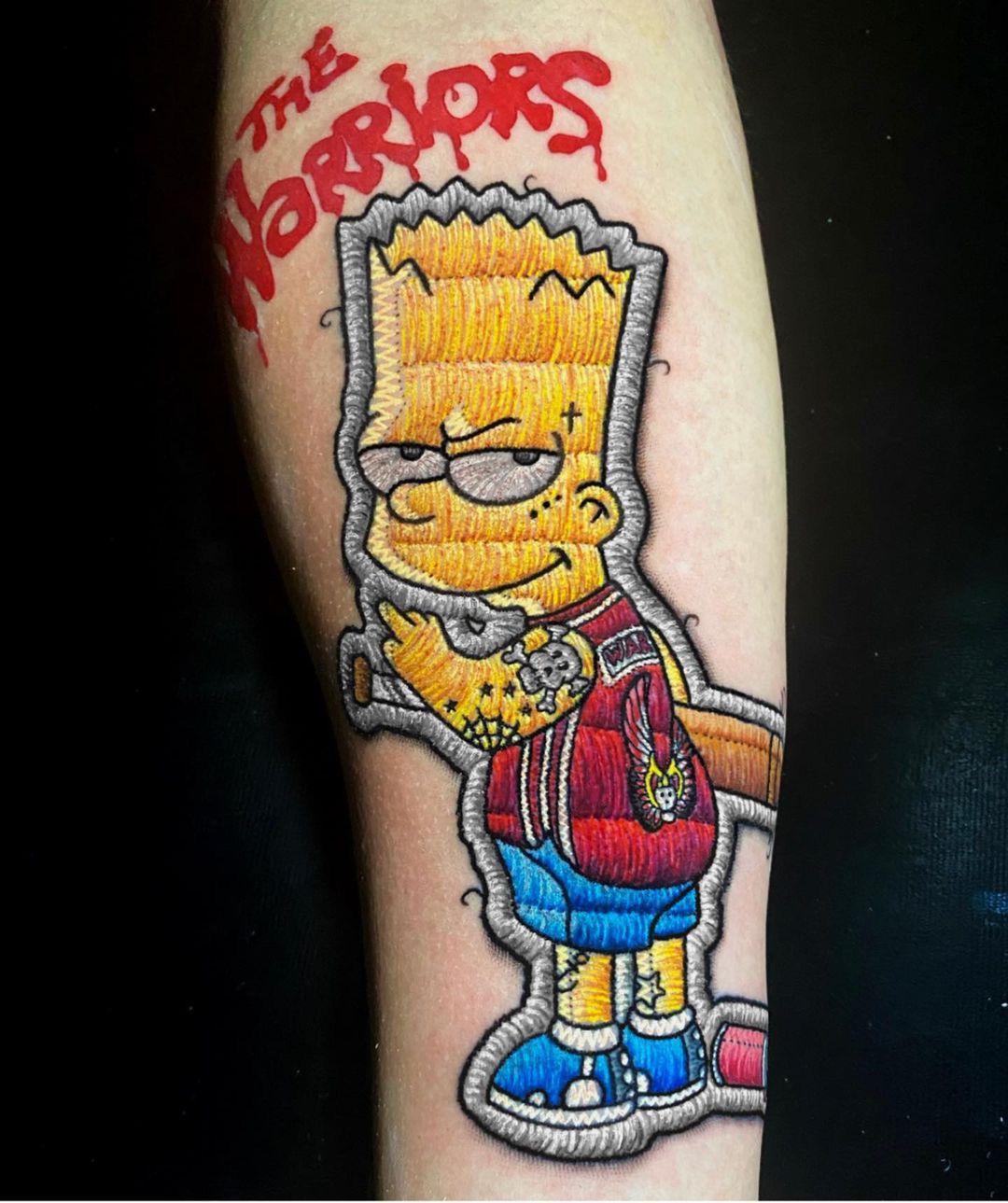tattoo patch Bart Simpson