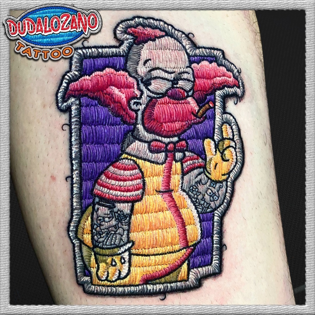 tattoo patch Krusty the Clown