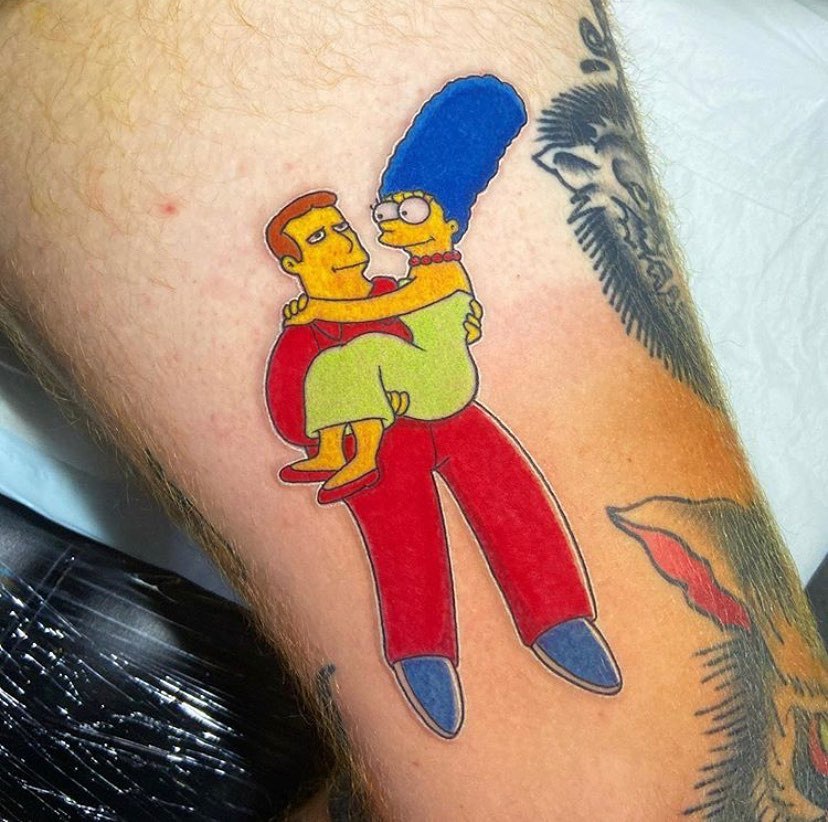 Marge Simpson tattoo