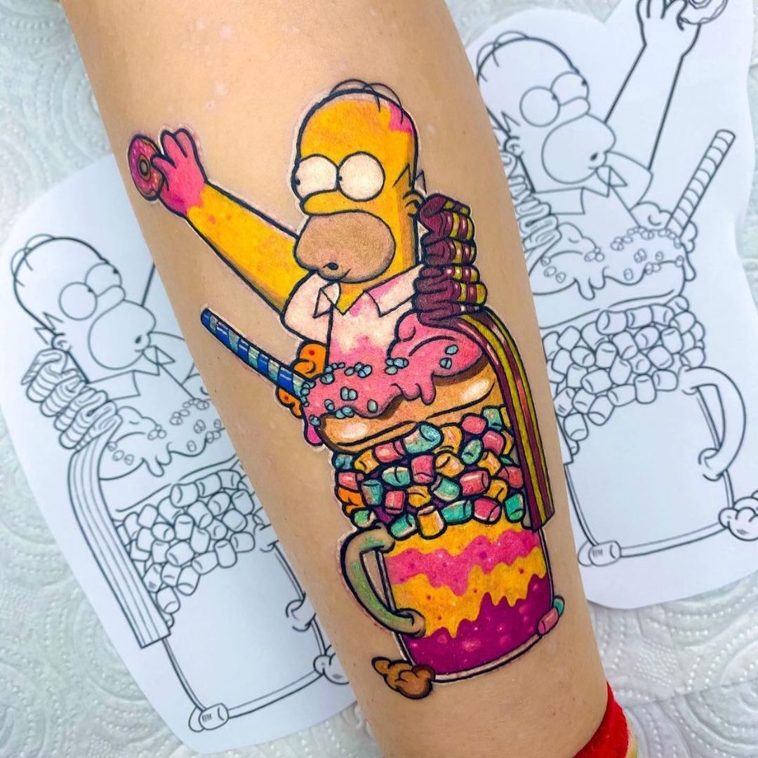 tattoo Homer Simpson