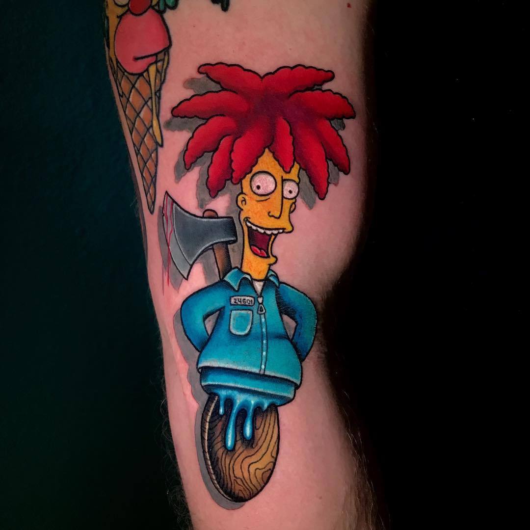 tattoo ice cream Bob with axe