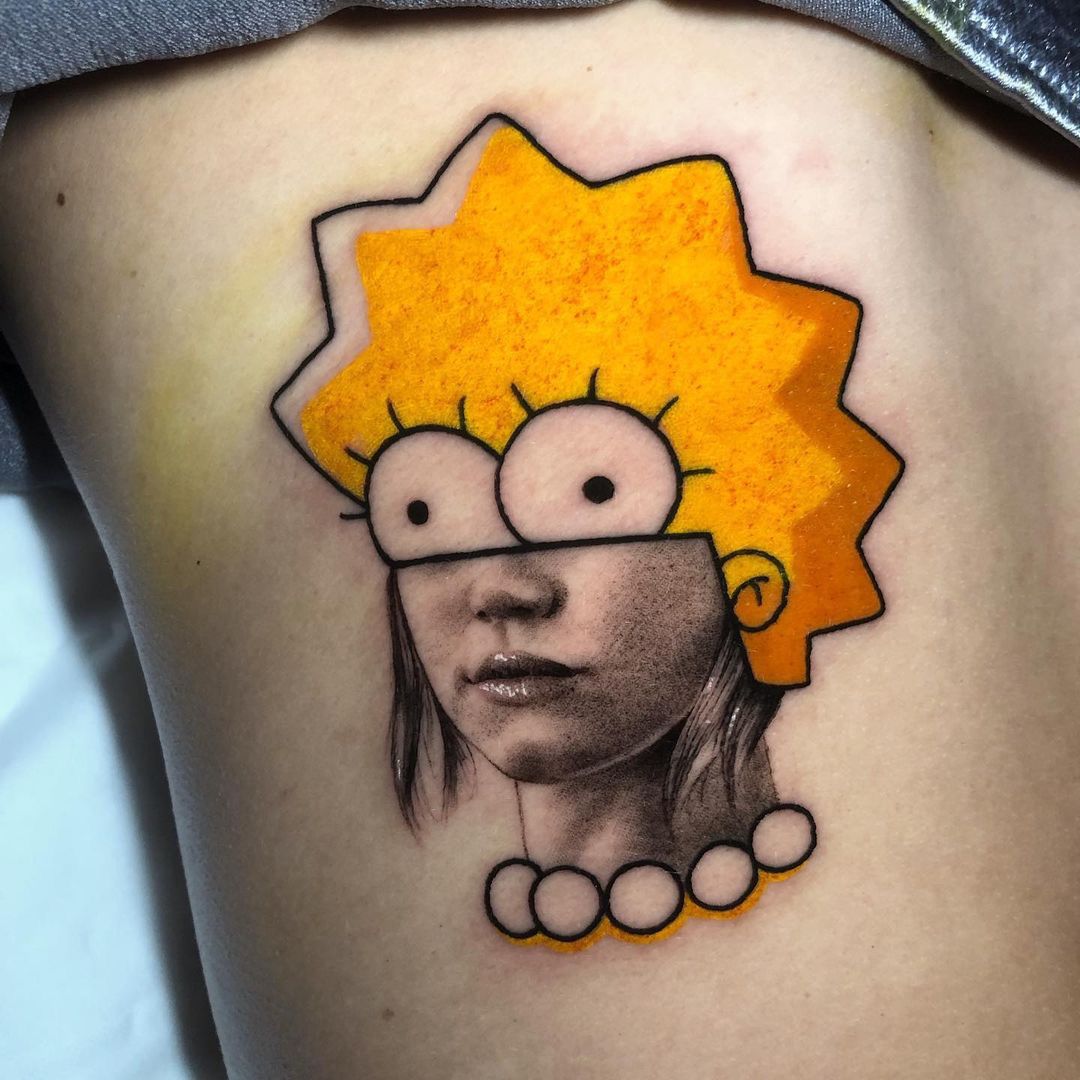 Lisa Simpson tattoo