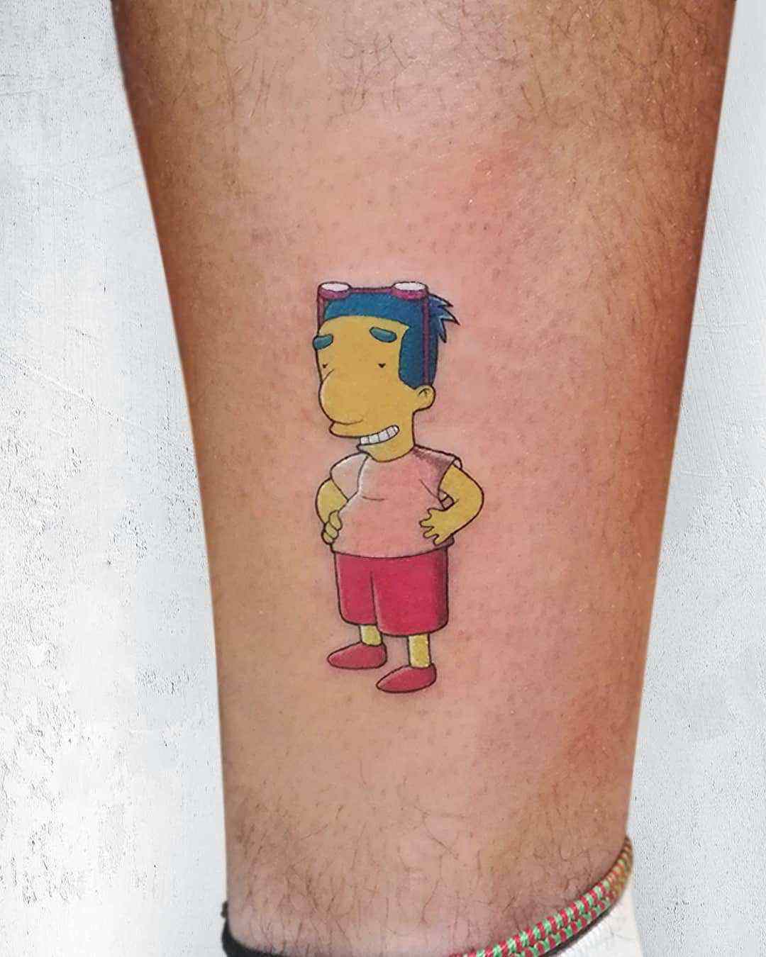 tattoo Milhouse without glasses 