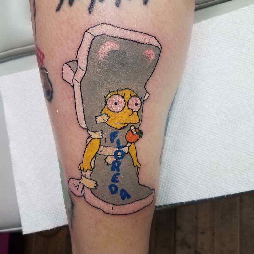 Lisa Simpson tattoo