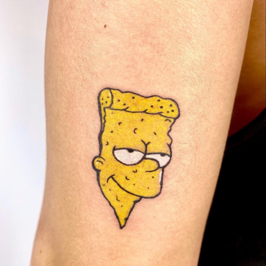 Bart Simpson slice of pizza