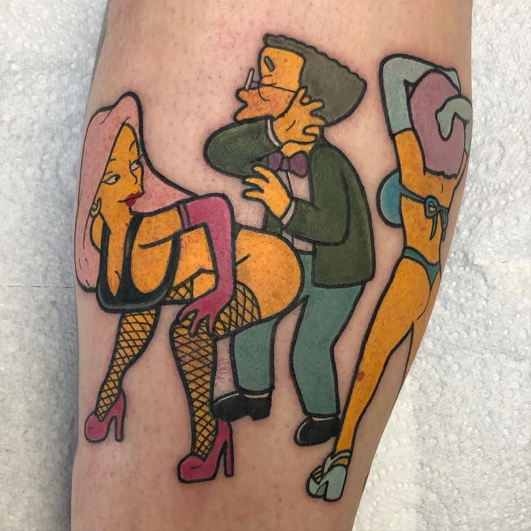 Smithers and strippers tattoo
