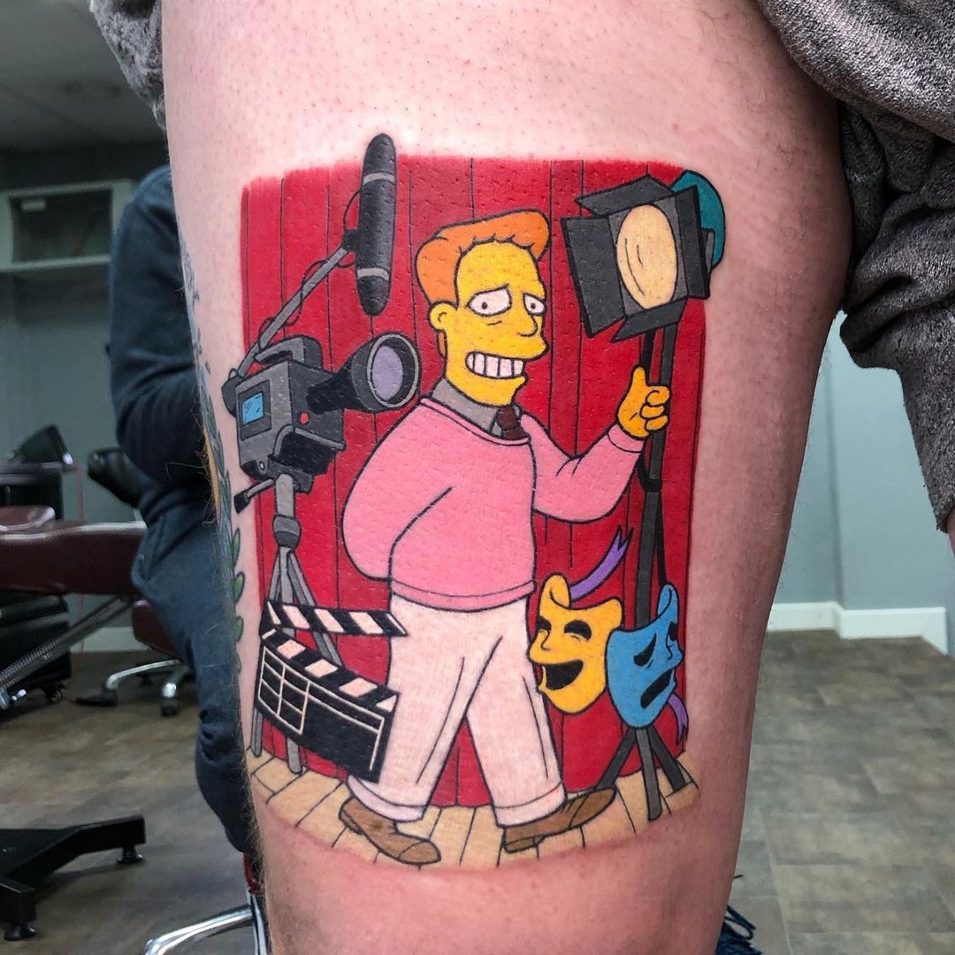 Troy McClure tattoo The Simpsons