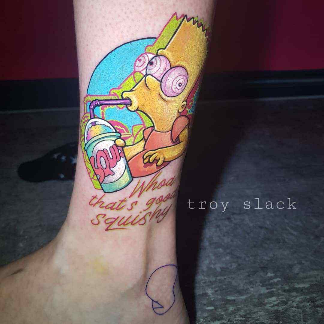 Bart Simpson tattoo