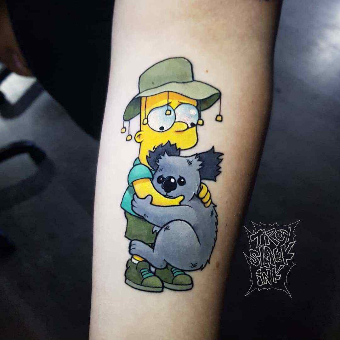Bart Simpson and koala