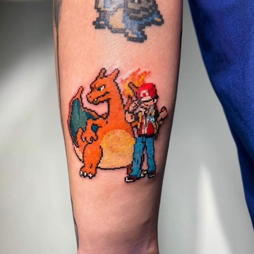 Mrpixel.tattooer: 受8位美学启发的纹身