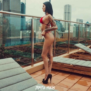 🔥 热门照片、模特作品集  #6394 纹身模特 Cloe Raven
