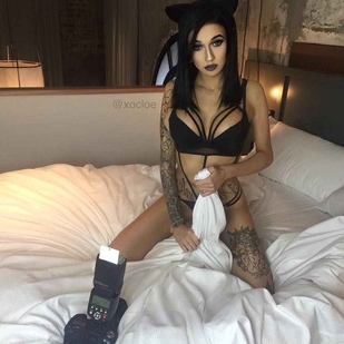 🔥 热门照片、模特作品集  #6370 纹身模特 Cloe Raven