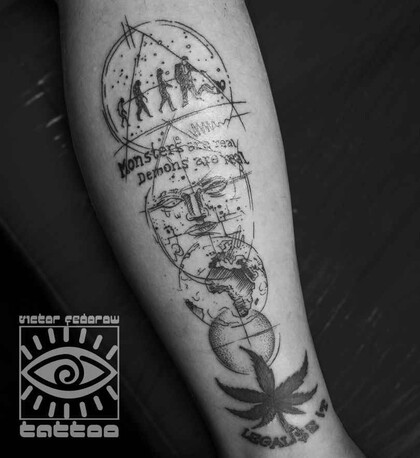 纹身灵感 #16135 纹身师 Victor Fedorow