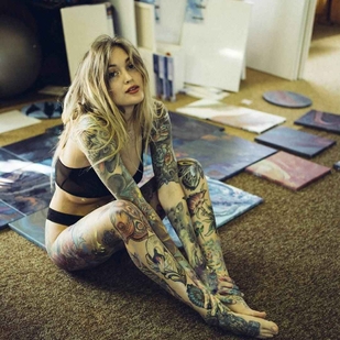 🔥 热门照片、模特作品集  #15742 纹身模特 Torrie Blake