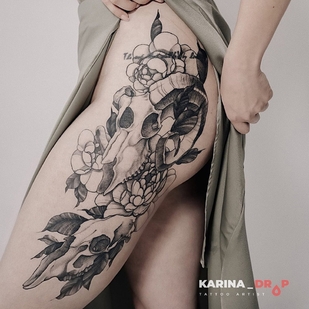 🔥 热门照片、模特作品集  #48654 纹身师 Karina Drop
