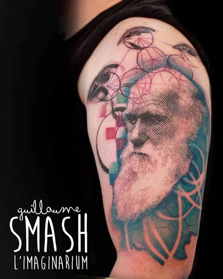 古伊姆·斯马什的波普艺术纹身