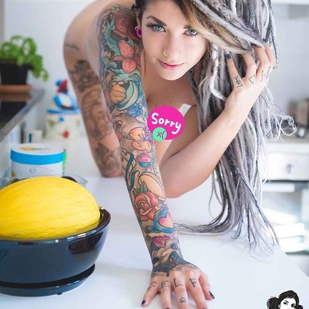 🔥 热门照片、模特作品集  #16904 纹身模特 Alessia Amoruso