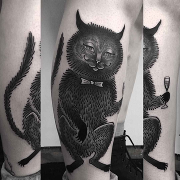 拉乌拉·亚哈纳的 tattoos 中的黑工作梦想