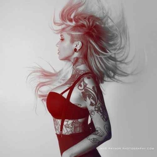 🔥 热门照片、模特作品集  #8684 纹身模特 Sara Fabel