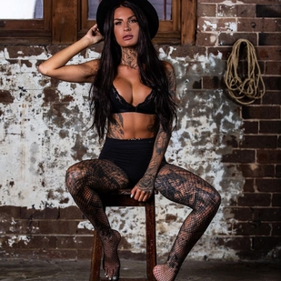 🔥 热门照片、模特作品集  #39159 纹身模特 Tattooed Katia