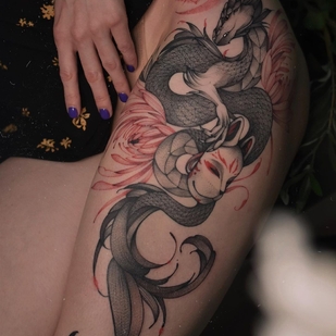 🔥 热门照片、模特作品集  #53388 纹身师 Varvara Romanchuk