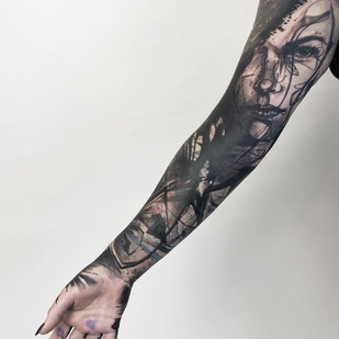 🔥 热门照片、模特作品集  #35718 纹身师 Natalie Mickahlo Nox