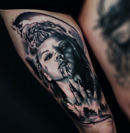 纹身灵感 # 纹身师 Dmitriy Sheyb