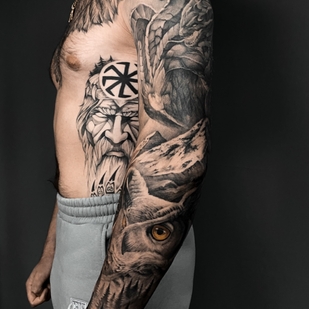 🔥 热门照片、模特作品集  #66106 纹身师 Vladimir Maximov