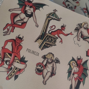 🔥 热门照片、模特作品集  #68675 纹身师 Polineza Aleksandrovna