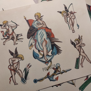 🔥 热门照片、模特作品集  #68676 纹身师 Polineza Aleksandrovna